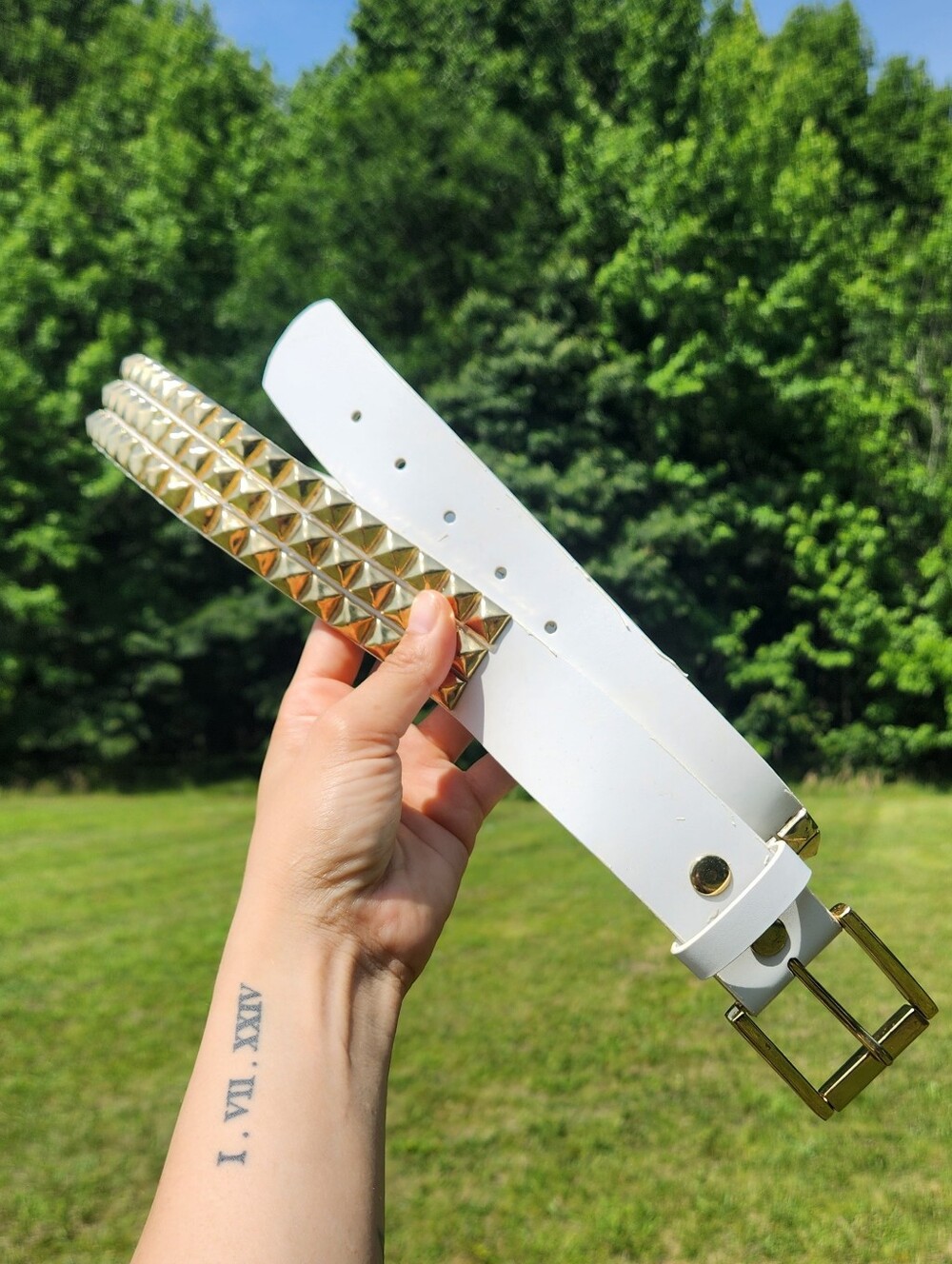 "Punk U!" Manmade Leather Belt